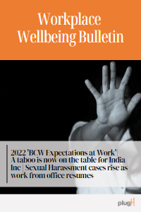 2022 'BCW expectations at work'. A taboo is now on the table for India Inc. Sexual harassment cases rise as work from office resumes.